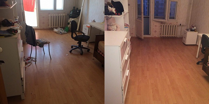 Поддерживающая уборка в 2 комнатной квартире